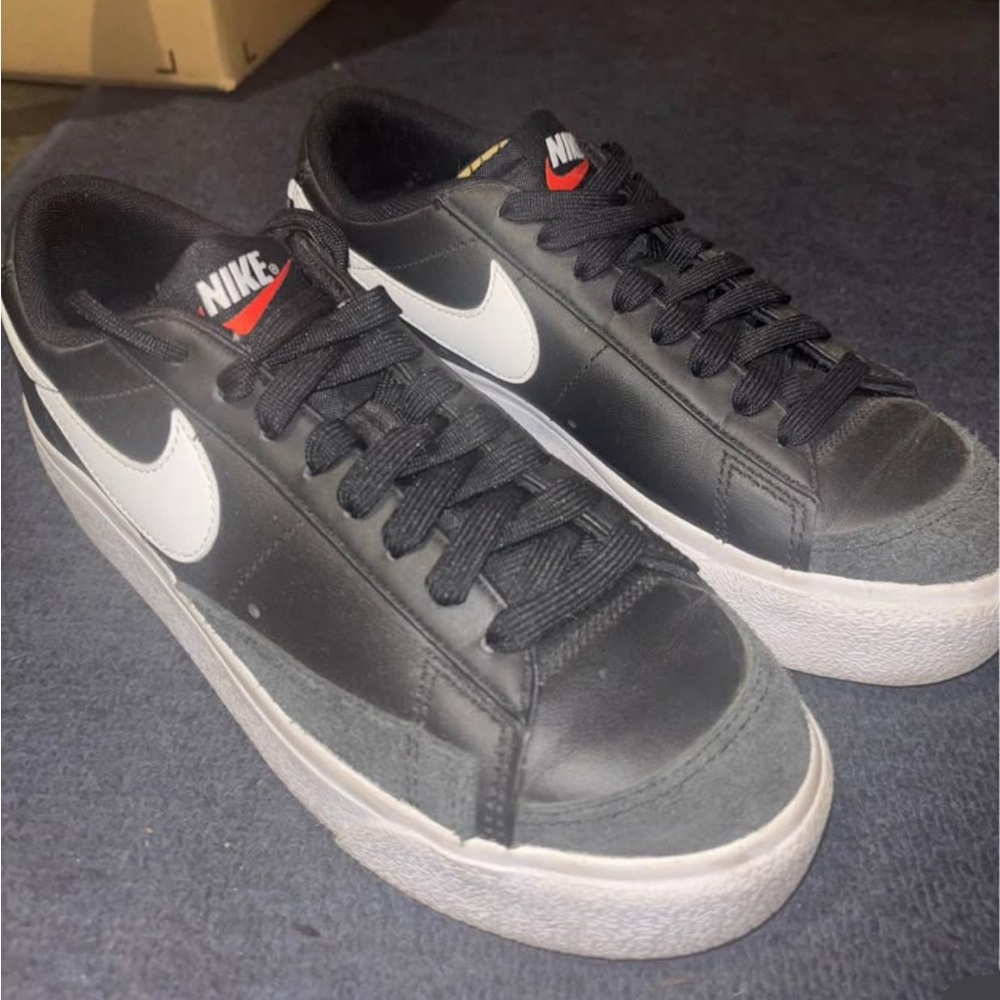 Nike Black and White Low-Top Sneakers